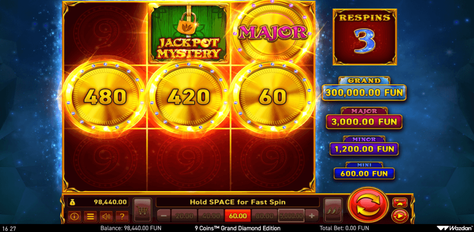 9 Coins Grand Diamond Edition Wazdan